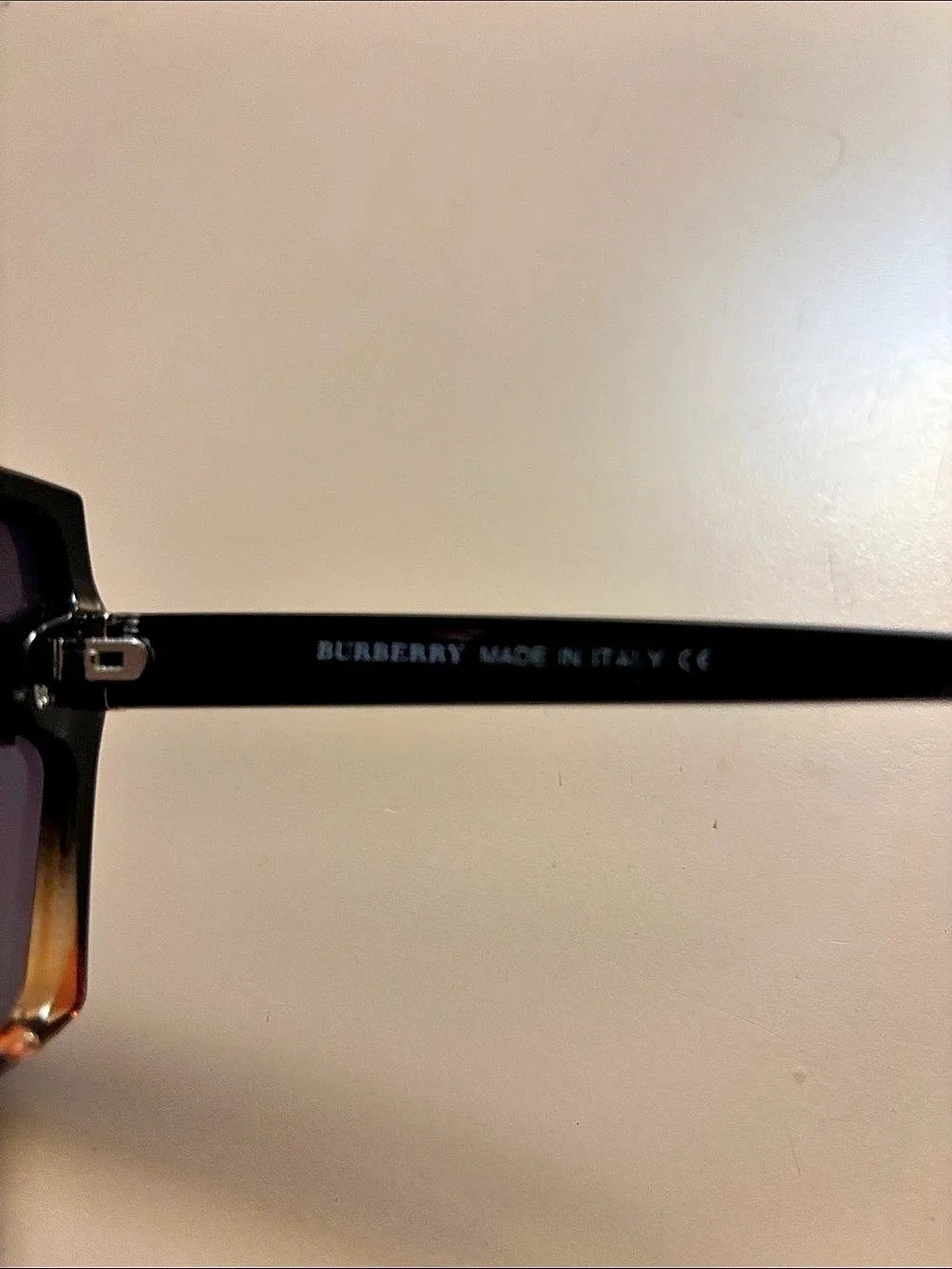 Burberry Daisy Square Sunglasses Black & Brown NWOT